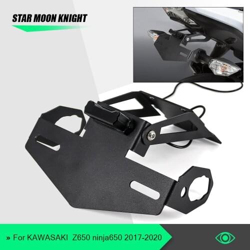 For Kawasaki Z650 Z 650 ninja650 NINJA 2017 - 2020 Motorcycle License Plate Holder Bracket Frame Tail Tidy Fender Eliminator