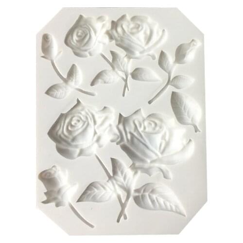 Sugarcraft Rose silicone mold fondant mold cake decorating tools chocolate gumpaste mold