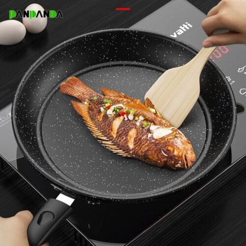 PANPANDA Maifan stone frying pan non-stick complementary food frying steak induction cooker gas stove general purpose cookware