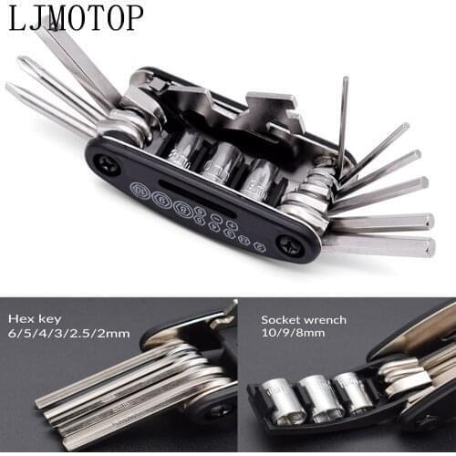 Hot Motorcycle Mechanic Repair Tools Multi Function Screwdriver Kits For Suzuki sv 1000 650 SV650 SFV650 TL1000 TL1000S tl 1000