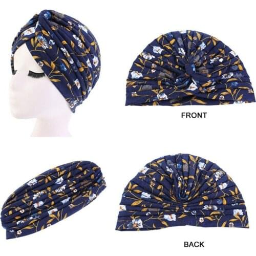 Popular style turban cap stretch cotton Indian hat night cap style clothing accessories