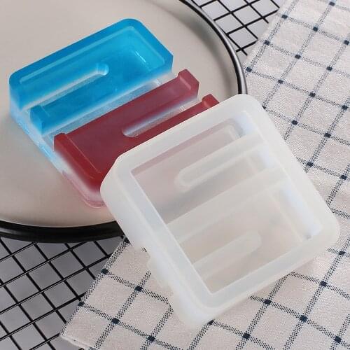 Concrete Silicone mold DIY business card pen storage box mold Mobile phone bracket mold gypsum molds for Epoxy resin storage box