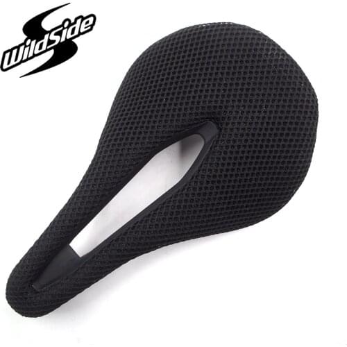 Wildside bicycle saddle Mesh nylon Comfortable and breathable men women seat for mountain road bike lightweight tt racing saddle