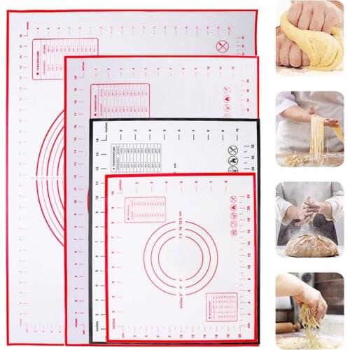 Large Size Silicone Baking Mat Reusable Rolling Dough Pad Non-Stick Pizza Dough Mat Maker Pastry Fondant Oven Liner Kitchen Tool