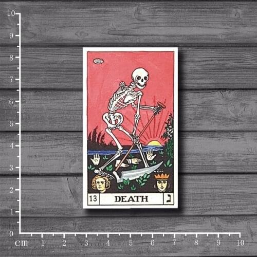 Tarot. DEATH Waterproof Personalized on notebook laptop Skin stickers Car Styling Decal For kid Toy Suitcase Stickers[Single]