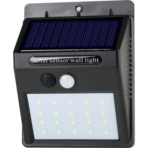 Waterproof 20 LED Solar Lights Motion Sensor Wall Light For Outdoor Garden Decorate Fence Stair Pathway Outdoor Garden Yard