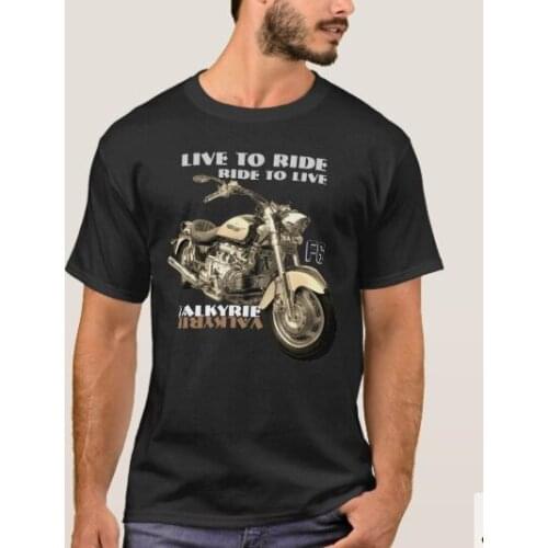Live To Ride, Ride To Live. F6 "Valkyrie" Heavy Motorcycle T-Shirt. Summer Cotton O-Neck Short Sleeve Mens T Shirt New S-3XL