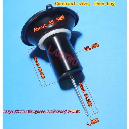 1 piece $ 7.5)HMHonda CBX400F INTEGRA NC07 Motorbike carburetor vacuum diaphragm plunger assembly (With Jet needle)