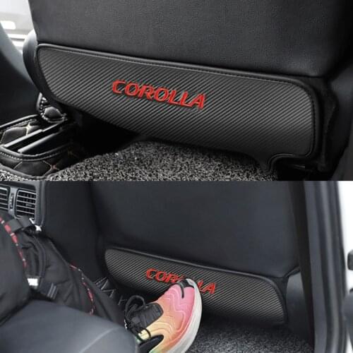 1pcs Car Seat Back Anti-Kick Cushion Pad Rear Seat Passenger Anti-Dirty Kick Pad for Toyota corolla accessories car styling