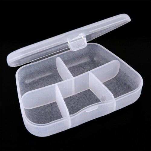 1pc Portable 3 Slots/5 Slots Transparent Pills Medicine Box Case Travel Tablet Medicine Organizer Holder