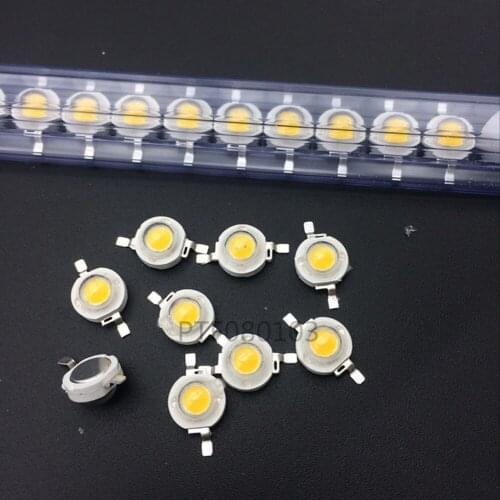 10PCS 3W Warm White High Power LED Bead Emitter DC3.2-3.8V 700mA 180-200LM 3000-3500K without base