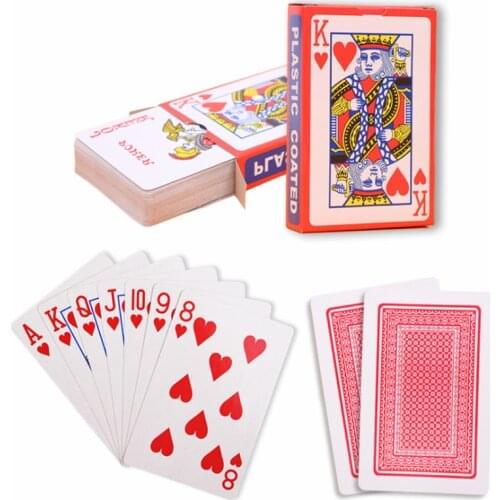 100% Solitaire Waterproof Playing Card Plastic Game Solitaire Poker Game Board Game 56*86mm