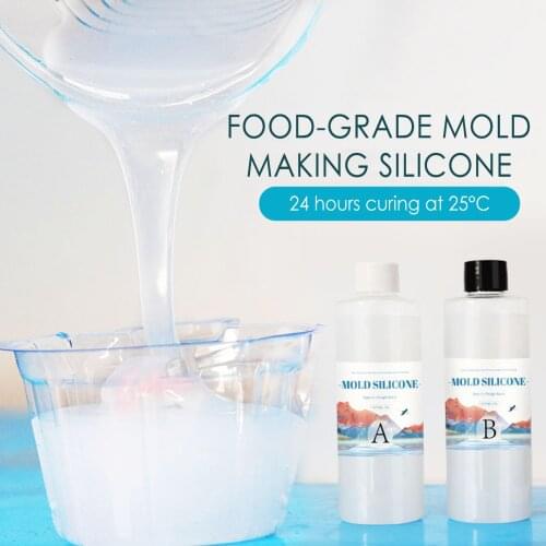 200500g DIY Silicone Mold Making AB 1:1 Liquid Rubber Silicona Liquida Para Mold Fast Curing Mold Making Silicone Kit Frugal