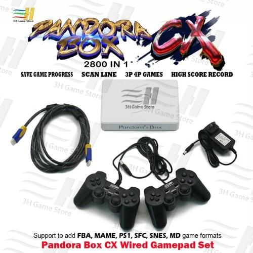 2021 Pandora Box CX 2800 in 1 Wired/Wireless Gamepad Set Joypad Set Can save game High score record can add 5000 games 3D tekken