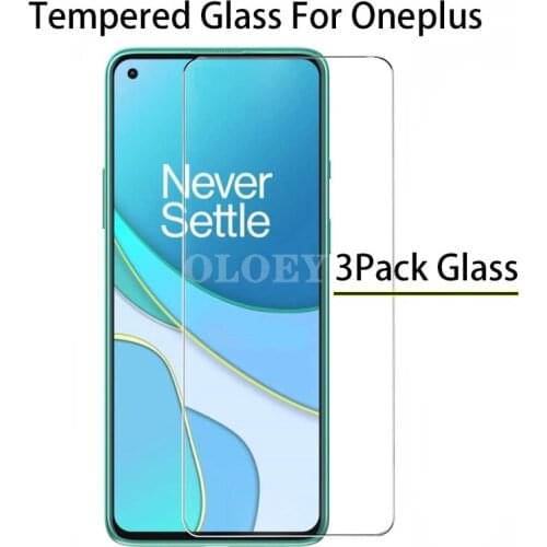3Pack For Oneplus Nord N10 5G Glass for Oneplus Nord N100 Tempered Glass Screen Phone Protector Film For Oneplus 9 8t Oneplus8t