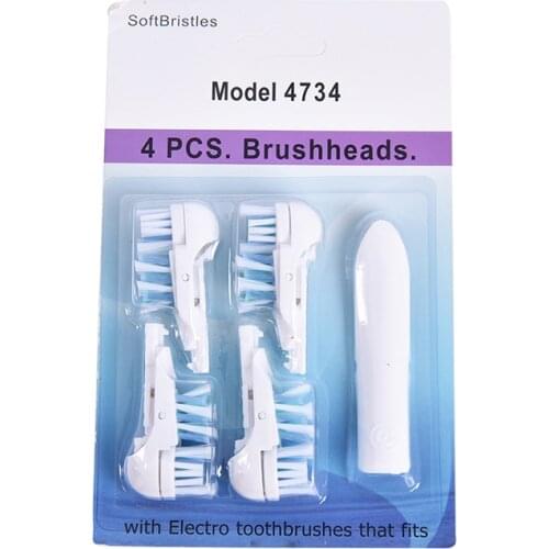 4 Pcs Electric Toothbrushes Head Replacement For Oral B 4732 3733 Triumph Clean Electric Teeth Cleaning Brush