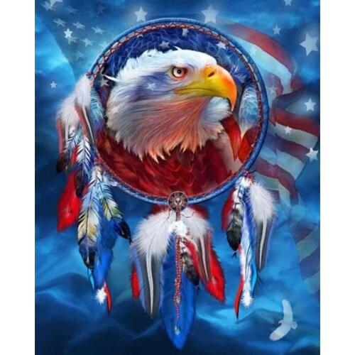 5d Diamond Painting Eagle Diamond Embroidery Icons Flag Full Square Diamond Mosaic Picture Of Rhinestone Resin Drill