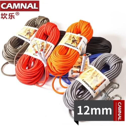 CAMNAL NEW 12mm outdoor climbing safety rope climbing rope life-saving rope floating rope auxiliary 10 meters/730G