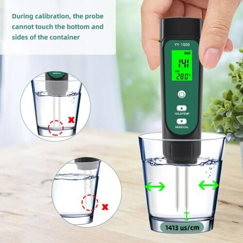 3-In-1 Digital Soil Tester Soil Plant EC Moisture Temperature Meter Hygrometer Gardening Potted Soil Testing Instrument LED