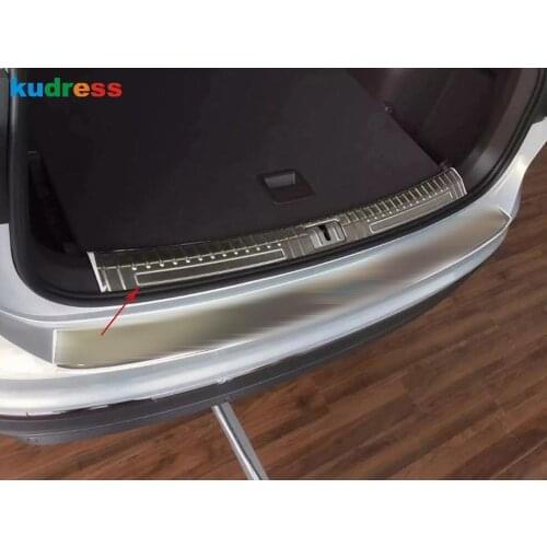 For VW For Volkswagen Tiguan MK2 2017 2018 2019 Stainless Steel Inner Rear Trunk Bumper Cover Trim Car Tailgate Door Sill Plate