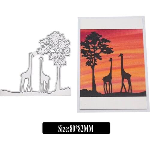 Cute Animal Cutting Dies for Card Making, URYKE Die Cuts Stencil Metal Pattern Template for DIY Embossing Scrapbooking New 2019