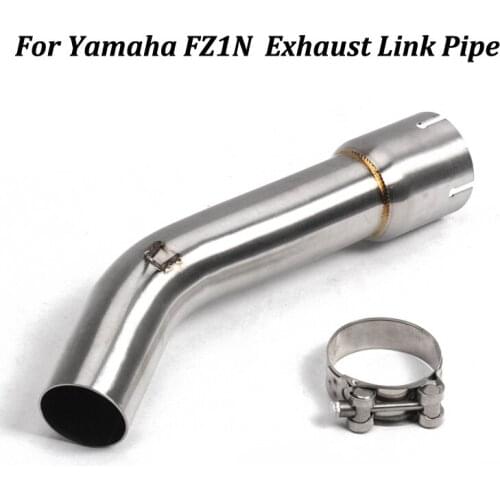 Motorcycle Exhaust Muffler Modified Middle Connection Stainless Steel Link Pipe Slip on For Yamaha FZ1N