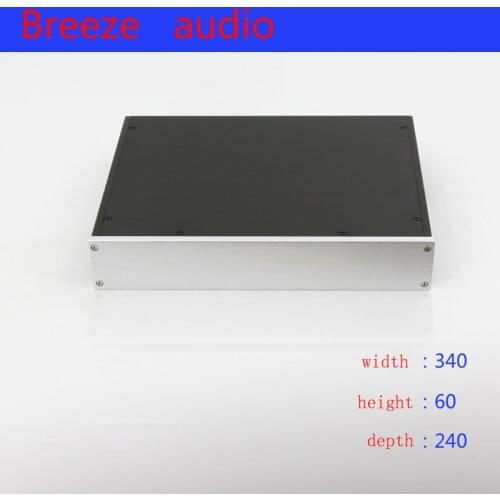 Preamplifier DAC Case Shell AMP Enclosure DIY Box Shell 340*62*248mm Amplifier Case 3406 All Aluminum Amplifier Chassis