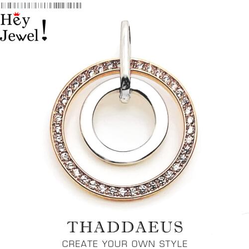 Pendant Circles ,2019 Brand New Fashion Glam Jewelry Europe Bijoux 925 Sterling Silver Accessories Gift For Soul Woman
