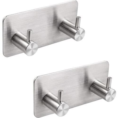 Bathroom Hooks Stainless Steel Towel Hooks Water And Rust Proof Wall Hooks Door Hooks For Bathroom, Kitchen, Closets
