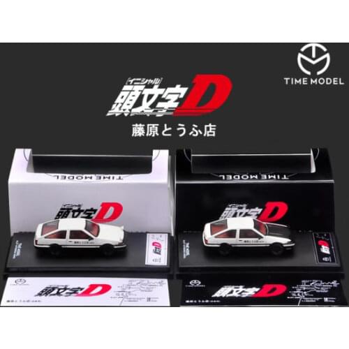 Time Model JDM Type 1/64 Toyota D AE86 Collection Takumi Fujiwaras Car Diecast Toy 1:64 Model Car Vehicle with case