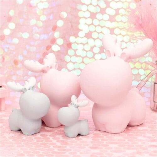 Cartoon Animal Elk Money box guardian deer Piggy Bank Christmas Kids gift Toys Saving pot Cute Coin Save Storage case Decorative
