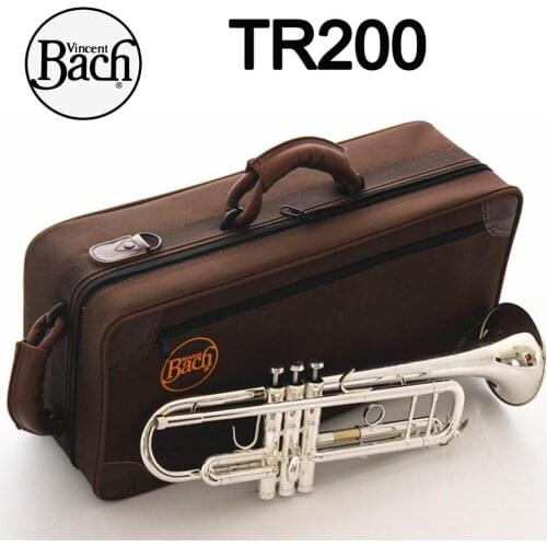 New MFC Bb Trumpet TR-200S Silver Plated Music Instruments Profesional Trumpets Student Included Case Mouthpiece Accessories