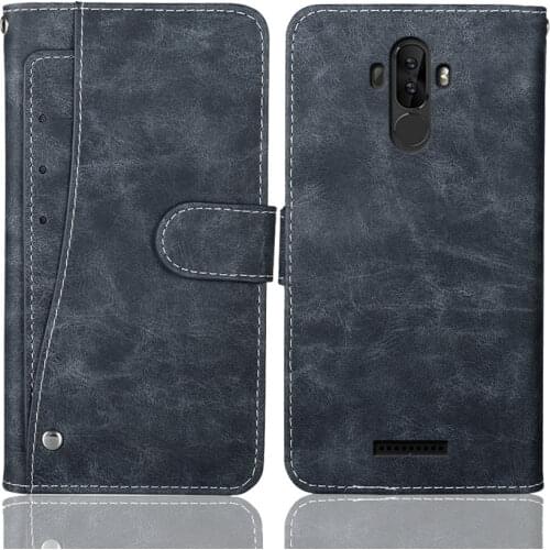 Luxury Wallet BQ 6042L Magic E Case 6.09" Vintage Flip Leather Phone Case Protective Cover With Front Card Slots
