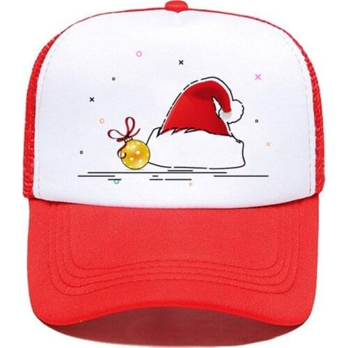 Christmas Adjustable 1PCS Mesh Cap Custom Logo Hat BlacK Red Green Snapback Wholesale White Men Women Simple Casual Wholesale