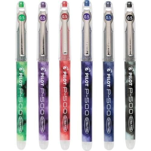 Pilot P500 P700 Gel Ink Pen Extra Fine Ball Point Pens Waterproof Color Pigment Type Stationery Office School Supplies A6017