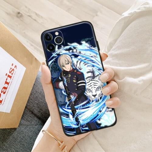 Owari no seraph hiiragi shinya For IPhone Se 6 6s 7 8 Plus X XR XS 11 12 Mini Pro Max Glass TPU Silicone Phone Case Cover Shell