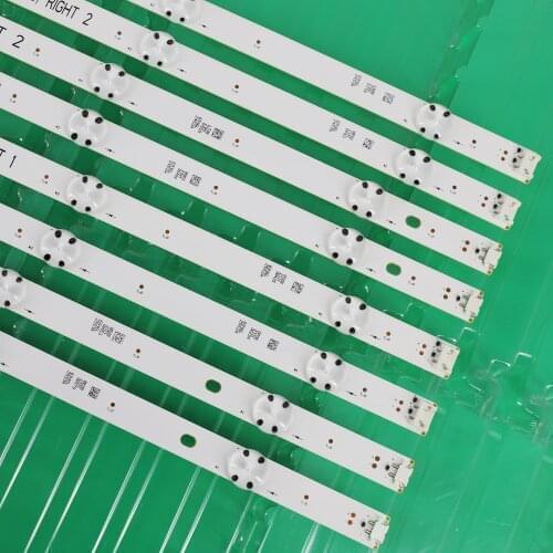 8pcs x LED Backlight Strip for 49" V16 ART3 2452 2453 2551 2552 49UH6500 49UH650V 49UH661V 49UH668V LC490DGG FJ M6 M5 49UH656V