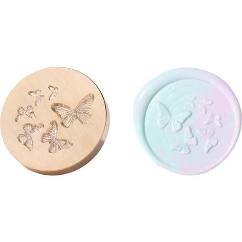 Wax Seal Stamp Copper Head Butterfly Animal Nature Retro Antique Seal DIY Sealing Kit Art Craft Envelope Tool Wedding Decoration