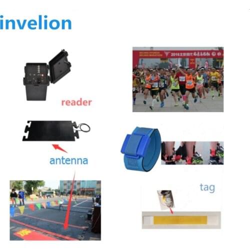 4 channal high performance read 300tags/sec RFID racing timing system(reader antenna tag software)store data record by software