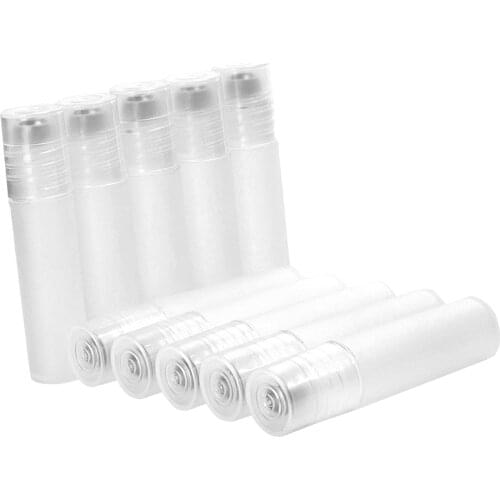 10 Piece 5ml Empty Roll on Liquid Refill Bottles Container Travel Vials for