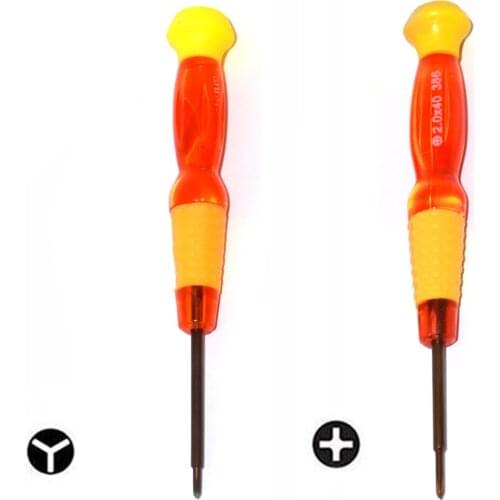 10PCS Y word + cross for Nintendo universal disassembly screwdriver red yellow for game accessorice repair tool