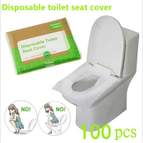 10 packs of 100 PCS disposable toilet seat cover 100% waterproof and safe travel/camping/hotel bathroom accessory pad portable