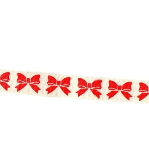 10Yard/lot 15mm Lovely Bowknot Handmade Design Printed Cotton Ribbons For Wedding Christmas Decoration DIY Sewing Fabric