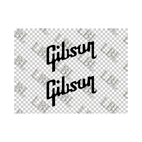 For (2Pcs) Set of 2 guitar headstock Gibson vinyl decal sticker - Les Paul