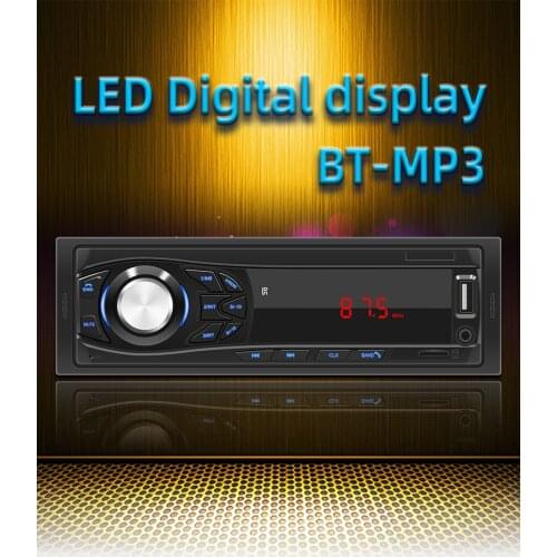 1din Car Radio Stereo MP3 Player FM Aux IN Receiver SD USB One din Car Music USB Multimedia Autoradio Player BT