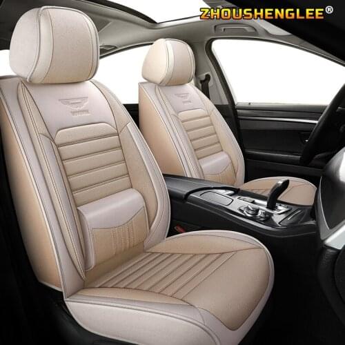 ZHOUSHENGLEE flax car seat covers For audi a3 8p 8l sportback a4 b5 b7 b8 avant a6 a5 sportback a6 c5 c7 avant q5 a5 q7 q3 acces
