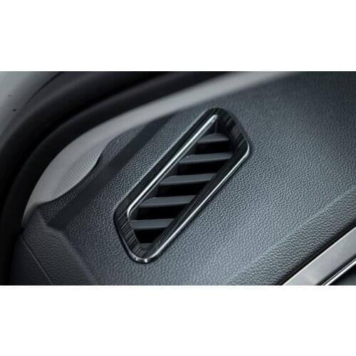 For Volkswagen vw t roc T-Roc 2018 2PCS/SET Stainless steel decorative frame for air outlet of automobile front panel