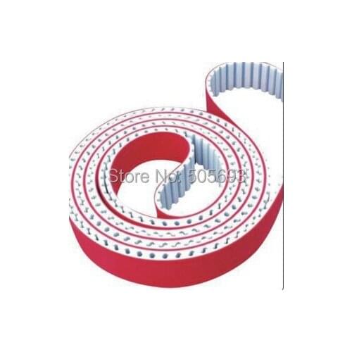 H typ PU connection round belt cover red rubber