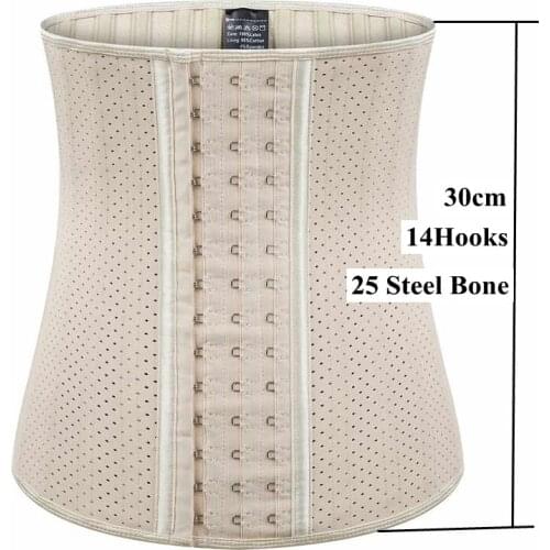 Good Quality Shapewear Bones Modeling Belt Binder Trans Shapers Fat Burning Waist Trainer Corset 25 Steel Latex Faja Colombiana