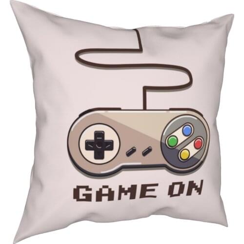 Spiel Auf Kissenbezug Polyester Kissen Dekoration Video Gaming Gamer Controller Kissen Fall Abdeckung Hause Reißverschluss 18